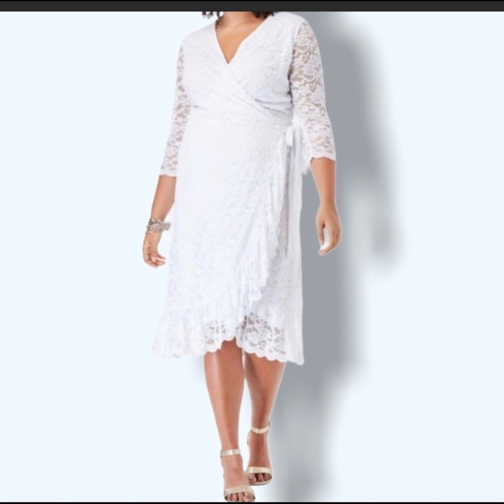 White lace dress